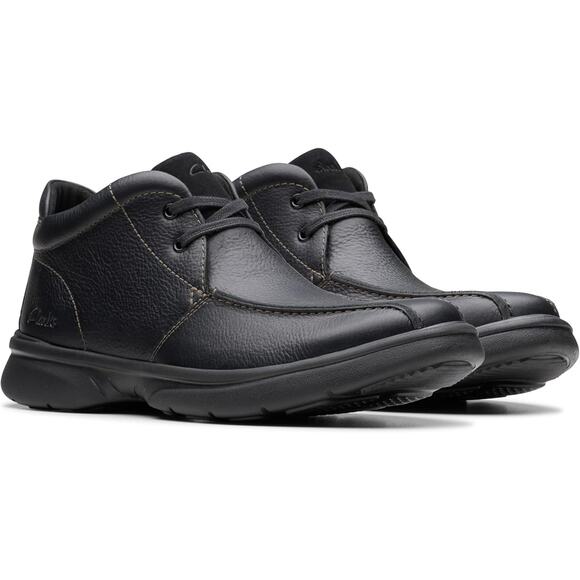 NWT Clarks Collection Men\'s Bradley Up Chukka Boot, Black Leather, 8.5 Medium US main image 4